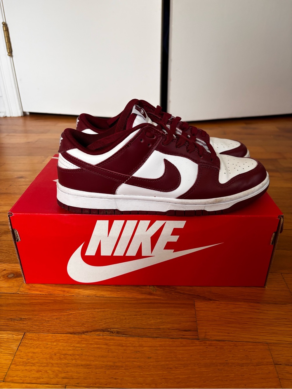 Nike Dunk Low Team Red and White